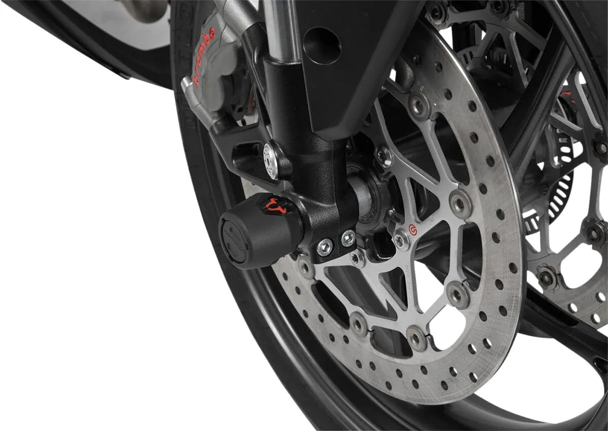 Sw-motech Front Axle Slider Set For Drive Shaft Protection