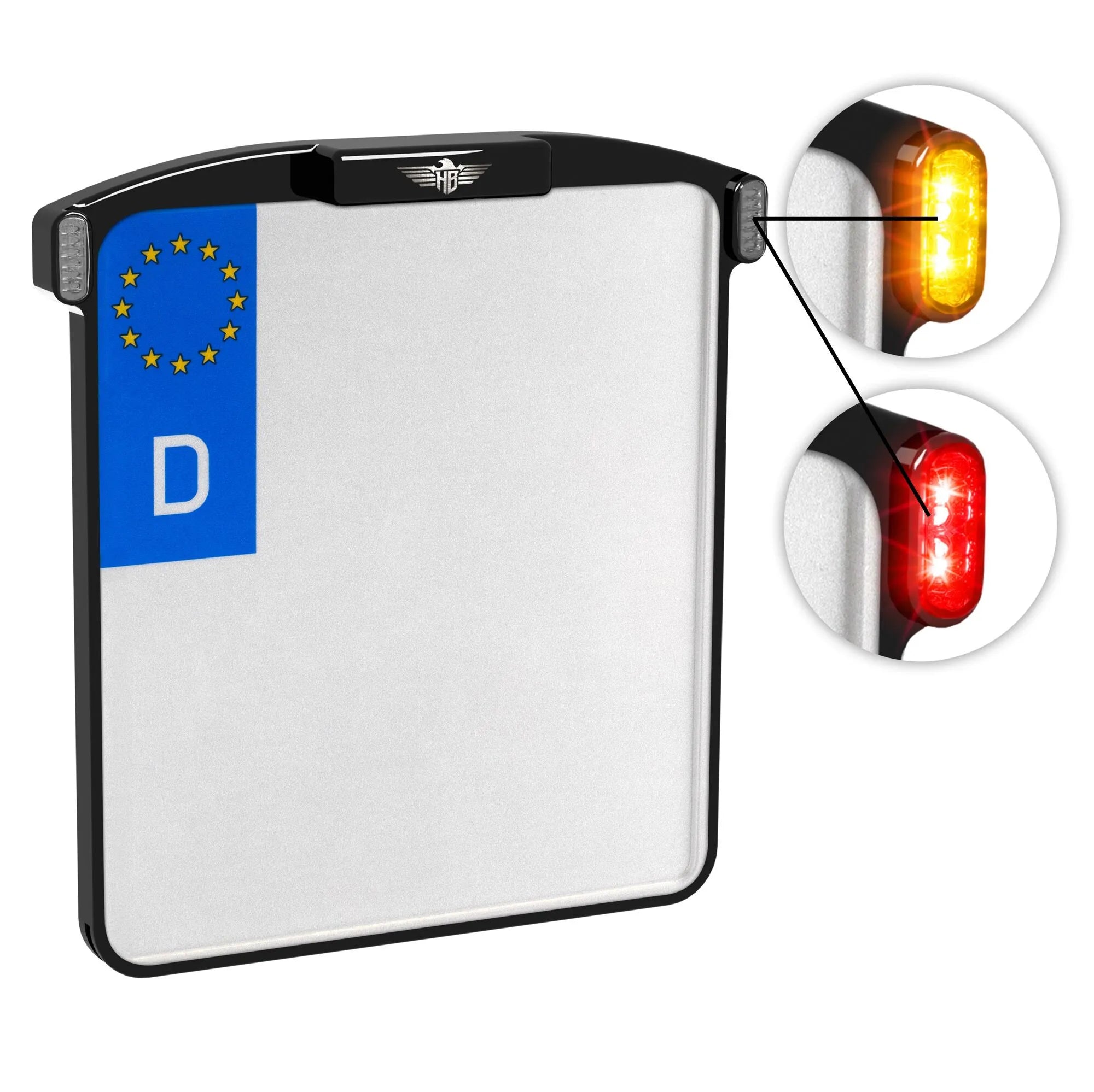 Heinz Bikes Micro License Plate Holder For European Motorcycles