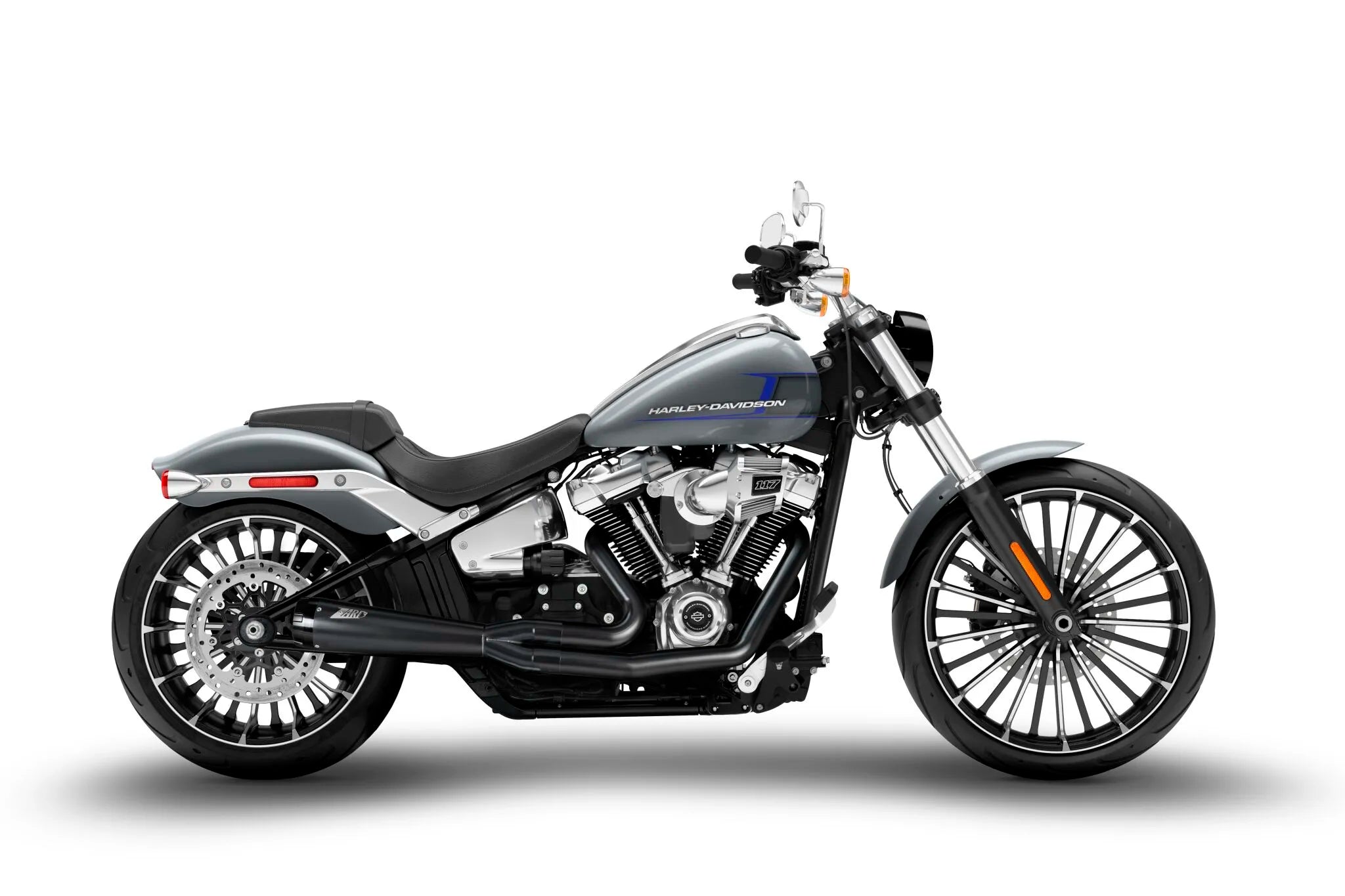 Zard 2:1 Full Exhaust System For Harley-davidson Softails