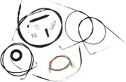 La Choppers Black Vinyl Braided Cable Kit 12-14" Softail 07-11