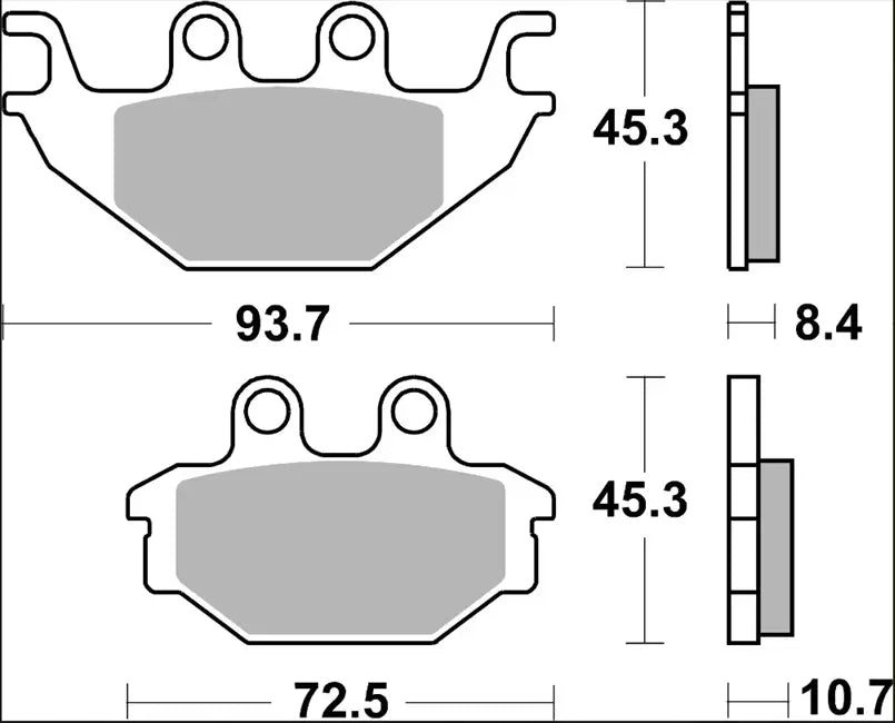 Brembo Sp Sintered Prime Line Brake Pads - Rear Application