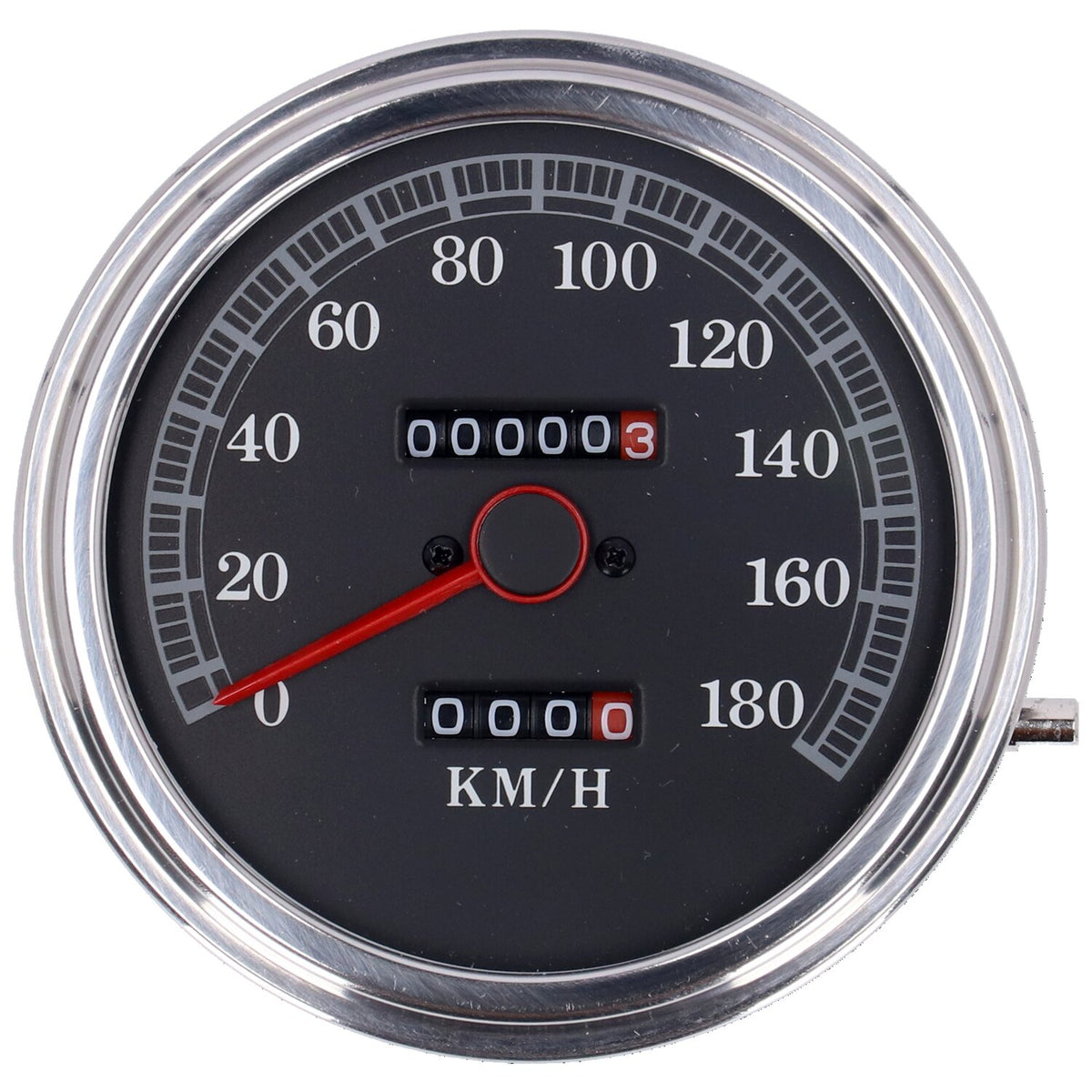 MCS FL speedometer '85-up face' black - 2:1 kmh