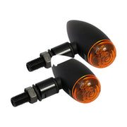 MCS Micro bullet 12v halogen turn signals - Black plain