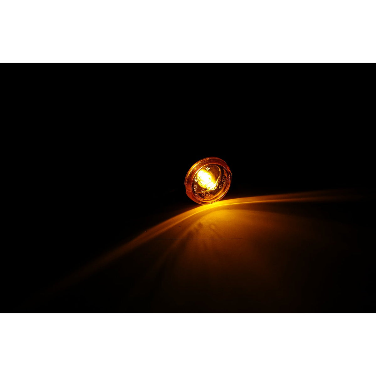 MCS Mini bullet halogen turn signals - Black grooved