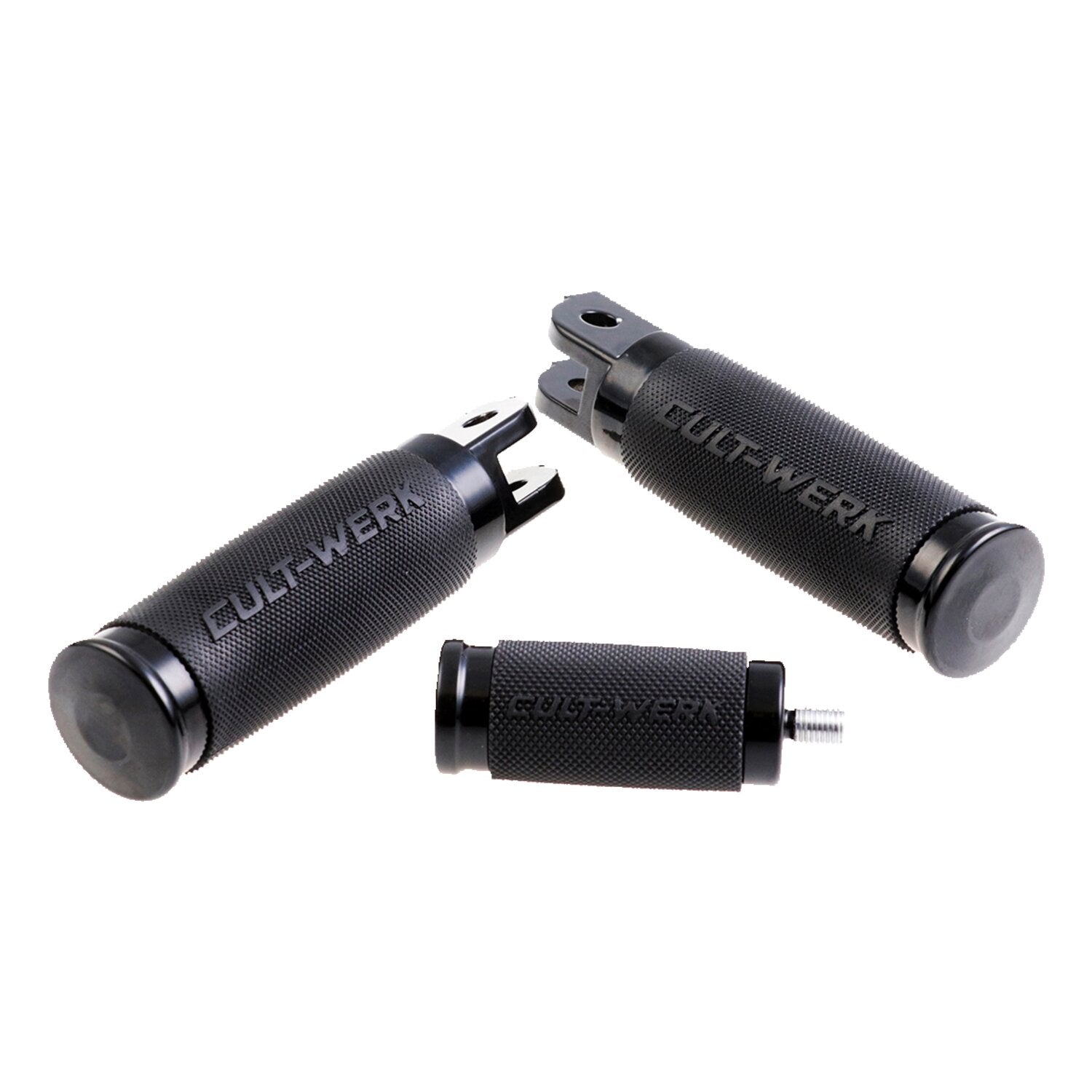 Cult-Werk 'Racing' rider foot & shift peg set - Gloss black