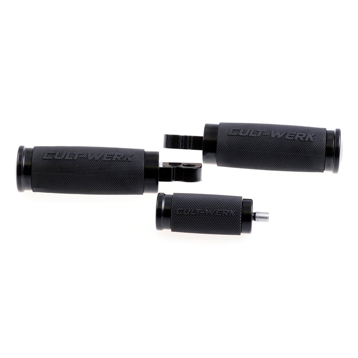 Cult-Werk 'Racing' rider foot & shift peg set - Gloss black