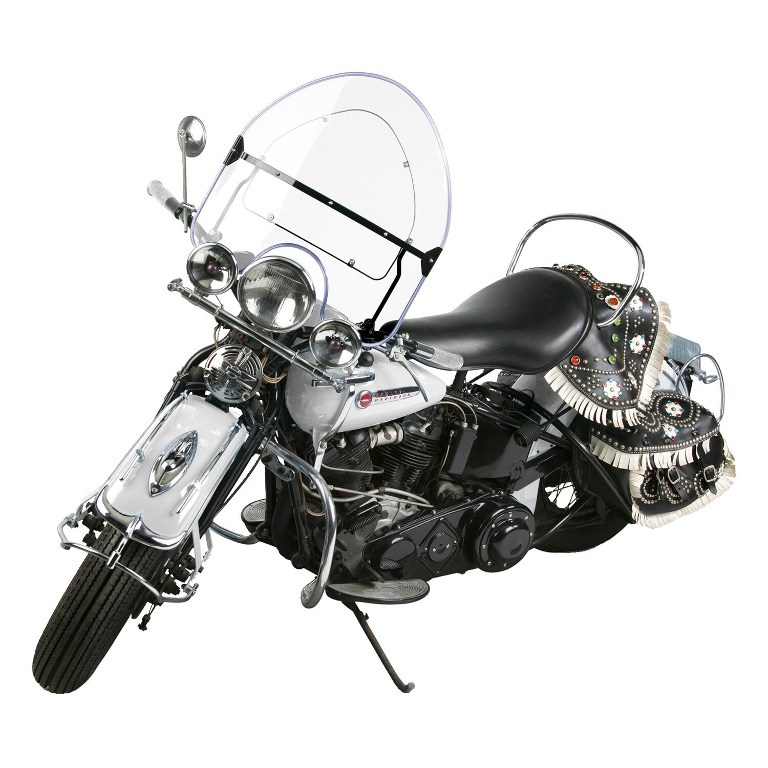 National Cycle 'Vintage' reproduction beaded windshield - Clear lower