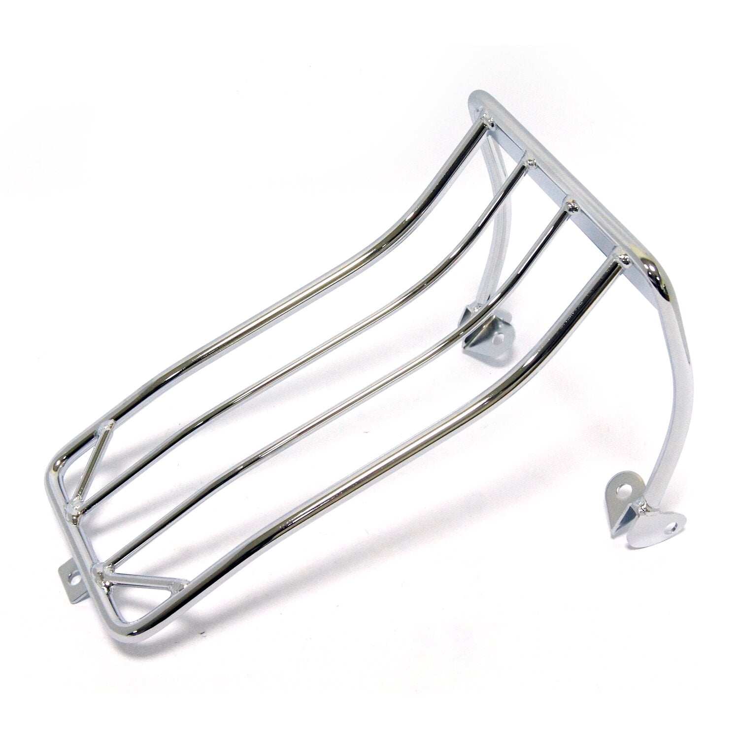 MCS Luggage rack for bobbed rear fender - Chrome