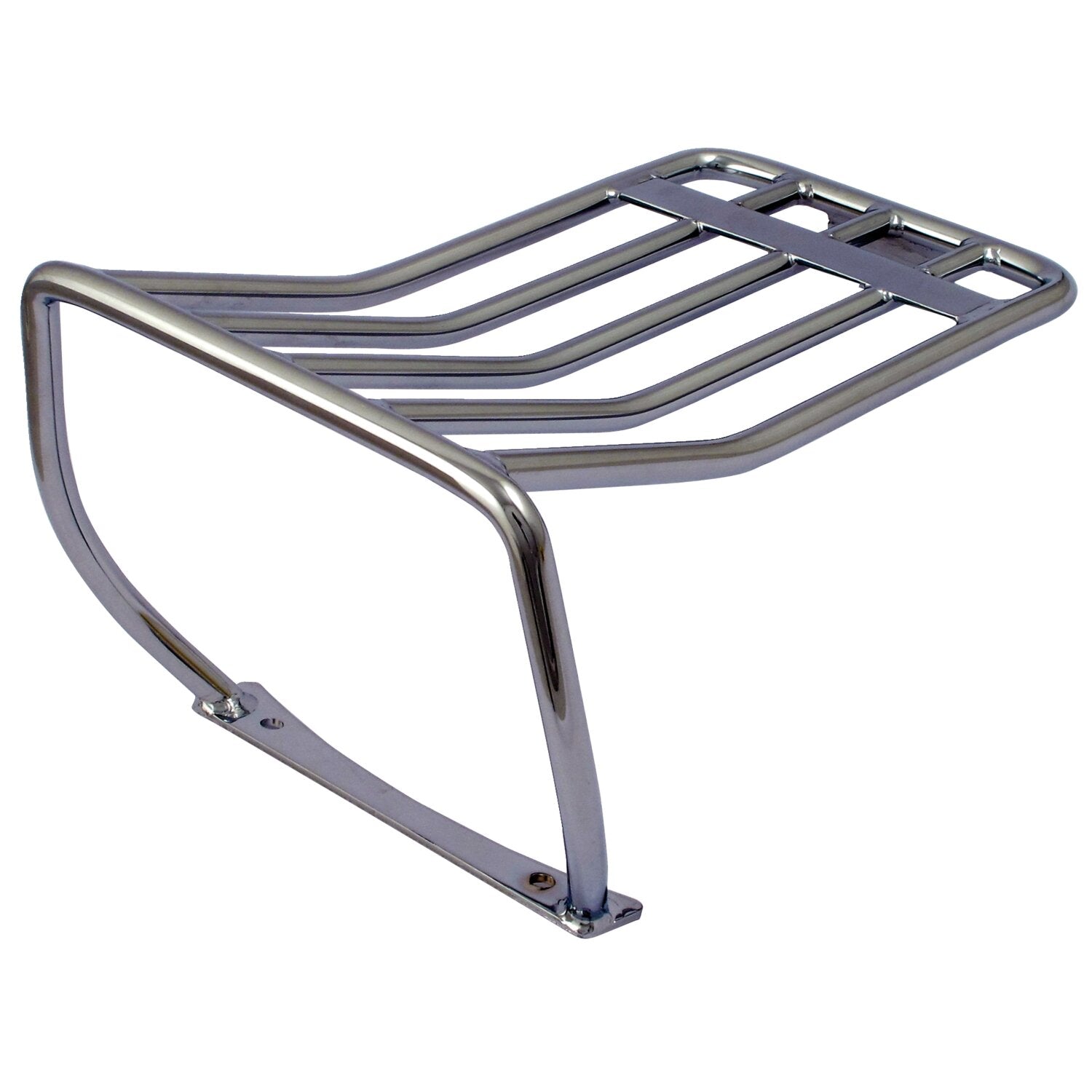 MCS Luggage rack for bobbed rear fender - Chrome