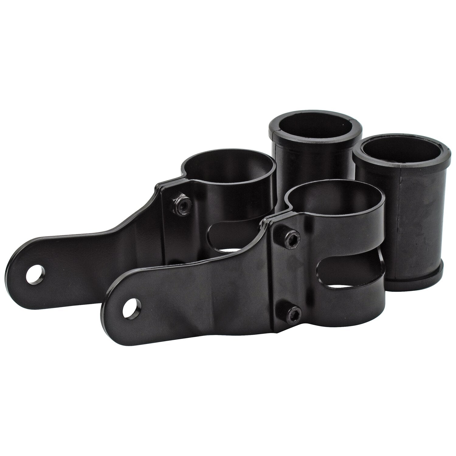 MCS Uni-basic headlamp bracket assembly - Black - 38-42mm