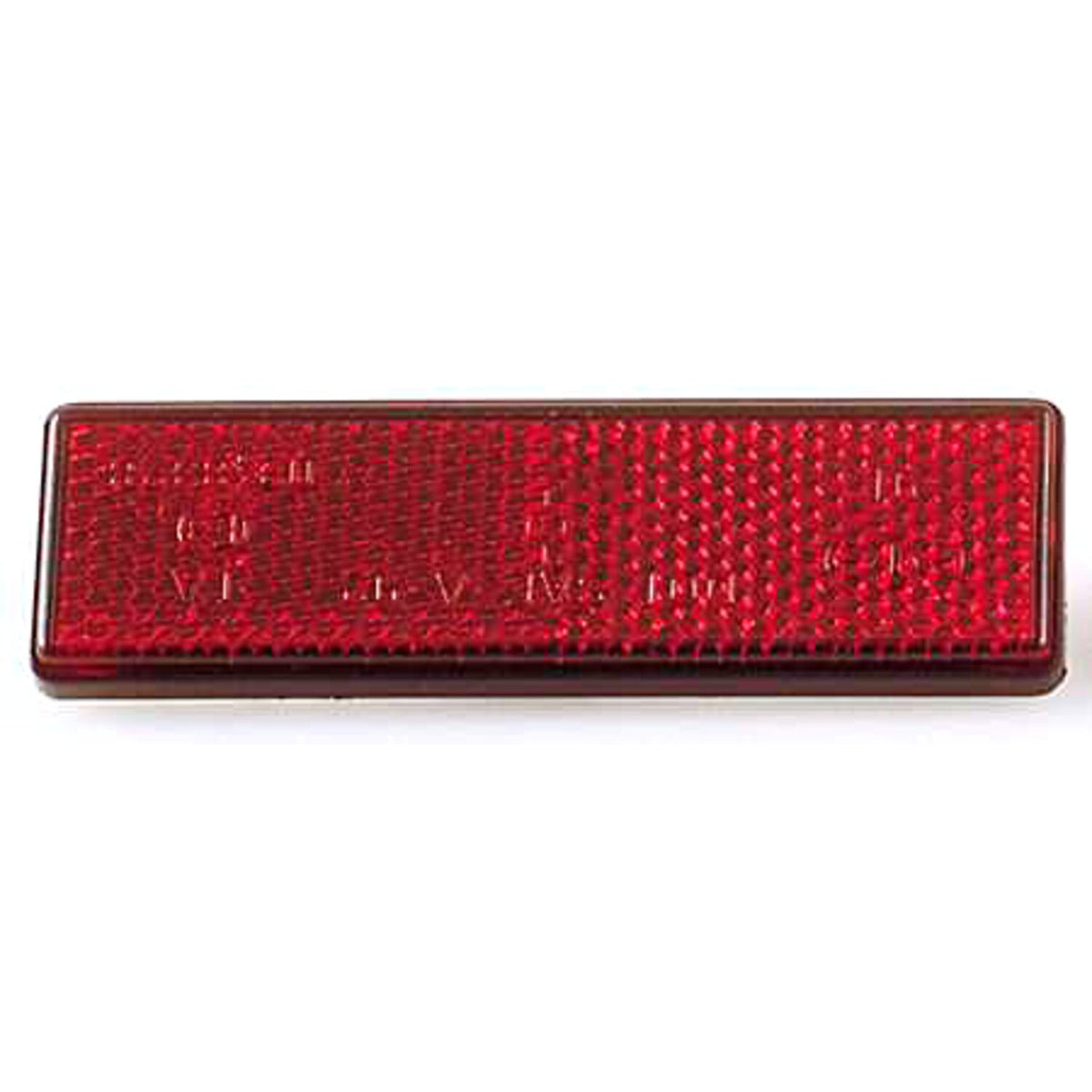 MCS Universal B-Seen reflector - Rectangular - 90x25mm - Red