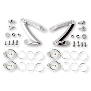 MCS Headlamp bracket Z-style - Chrome - 42-43mm