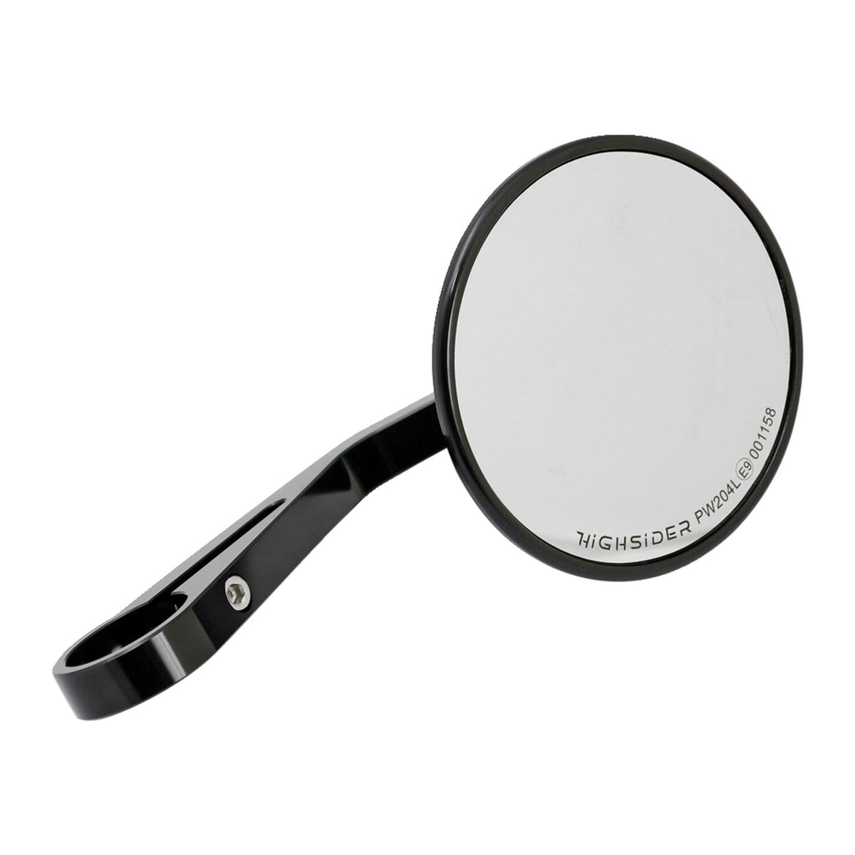 MCS Montana round mirror clamp-on l&r - Black