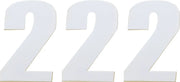Moose Offroad Vinyl Race Numbers 4-1/2" White