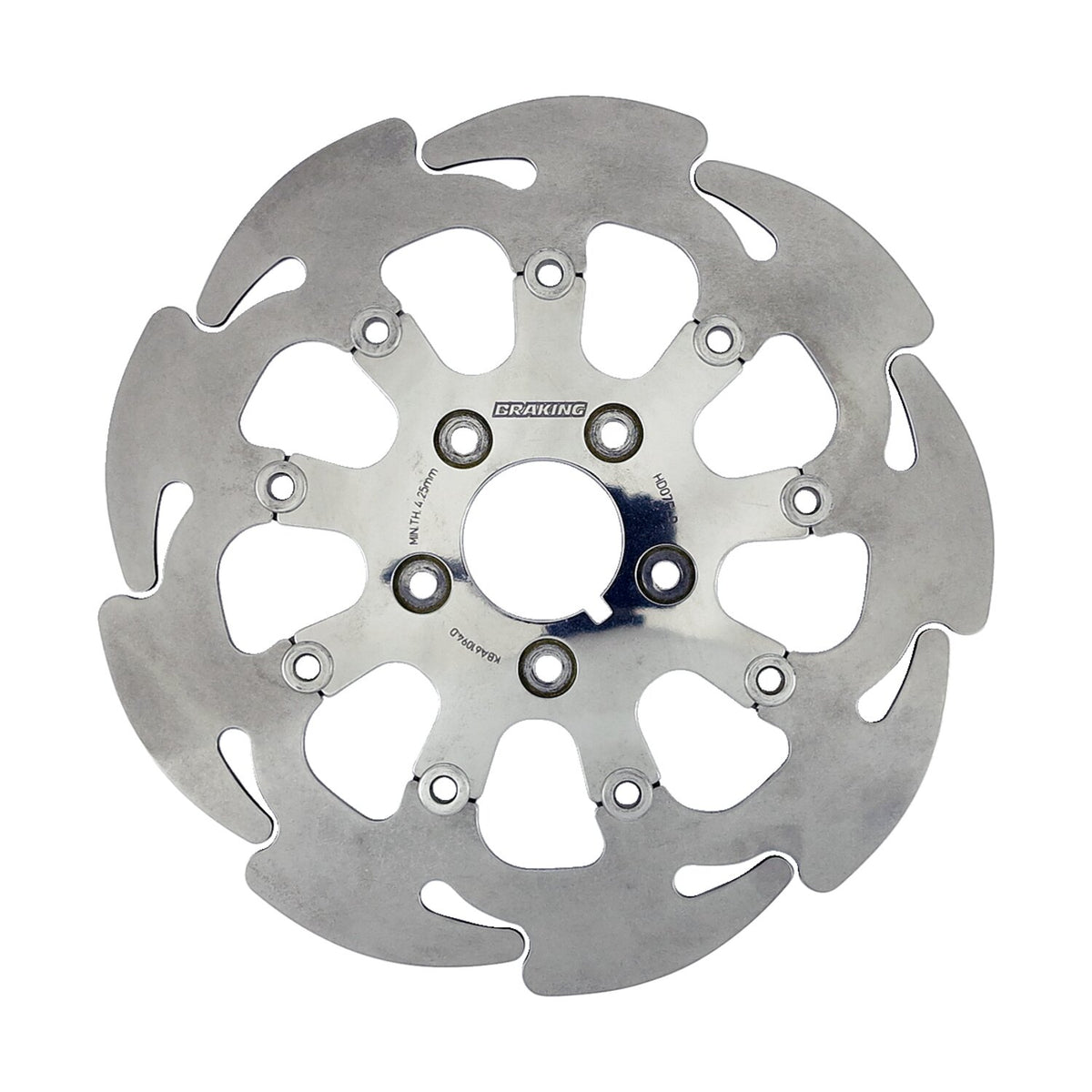 Braking floating 9-spoke Wave brake rotor 11.5" front right