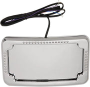 Cycle Visions Curved Slick Signals Plate Frame 3-hole Backing