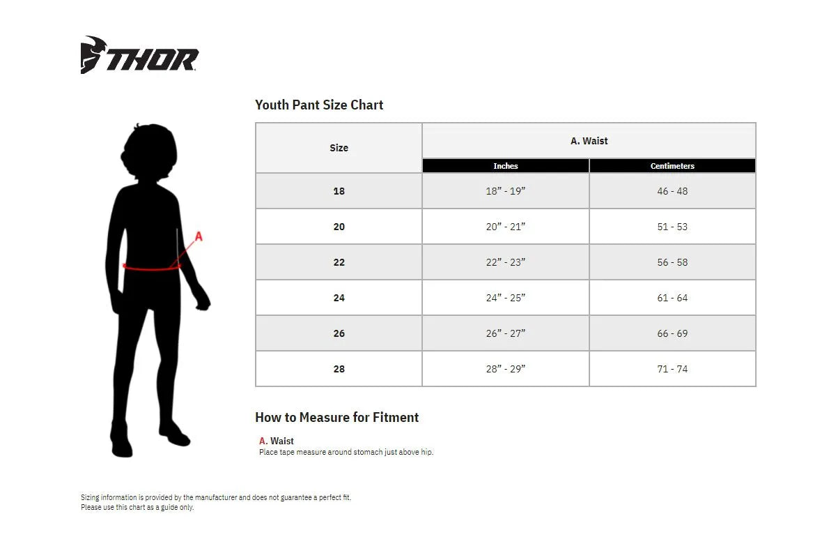 Thor Youth Launchmode Forge Pants - Blue, Light Gray, Fluorescent Yellow