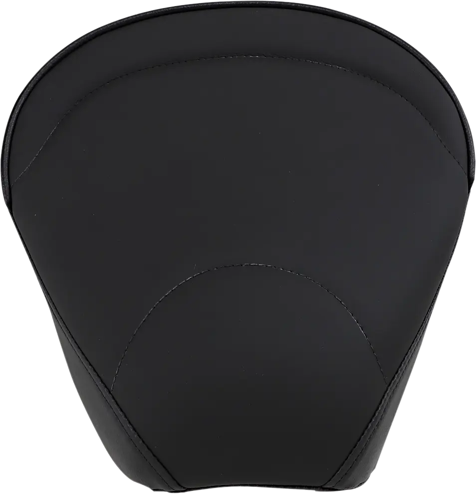 Drag Specialties Pillion Pad - Black Leather - For Harley Davidson