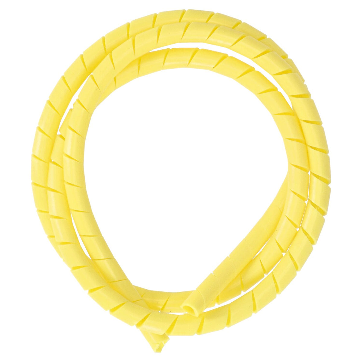 Standard Spiral wrap wiring loom - 1/2" dia - Yellow - 5 stk
