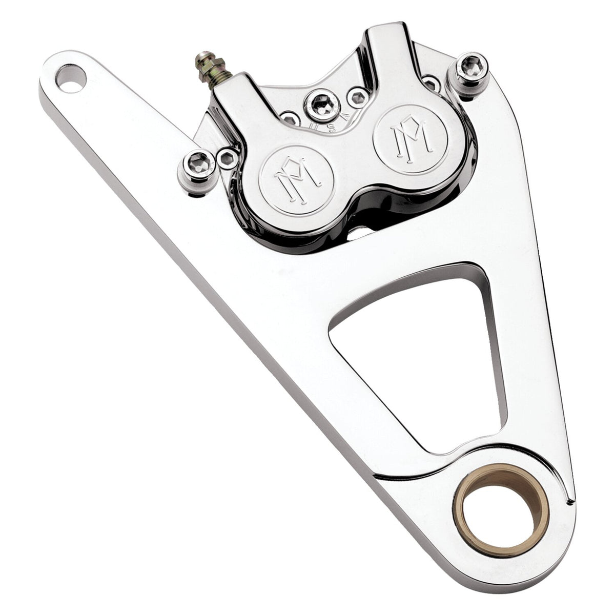 Performance Machine Right front 4-p caliper bracket 11.5" - Chrome