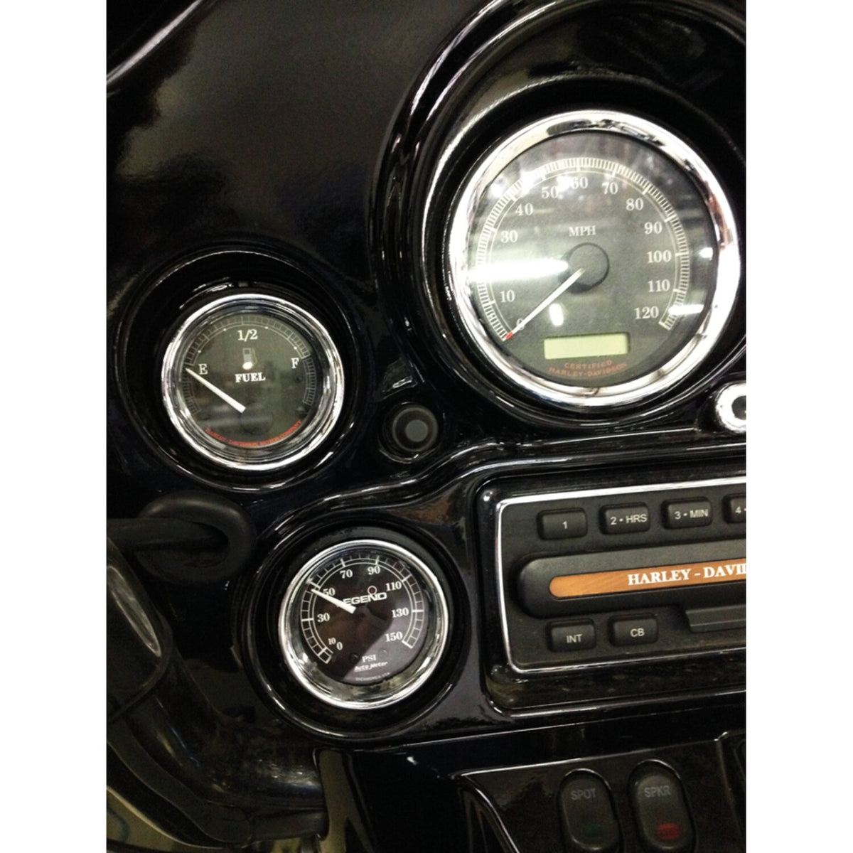 Legend Air Suspension Air gauge black