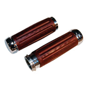 Riverside Custom Riverside Bakelite® retro handlebar grip set - Chrome