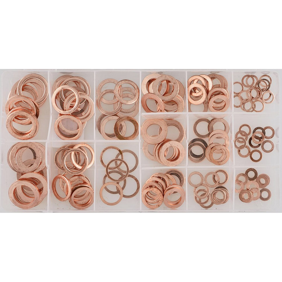 Sonic Copper sealing rings assortment box - 150-piece set