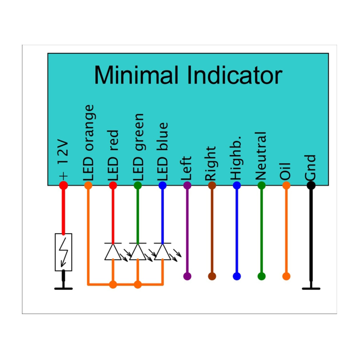 Elektronikbox Axel Joost Elektronik Minimal Indicator module