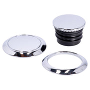 MCS Pop-up gas cap left & right set - Chrome