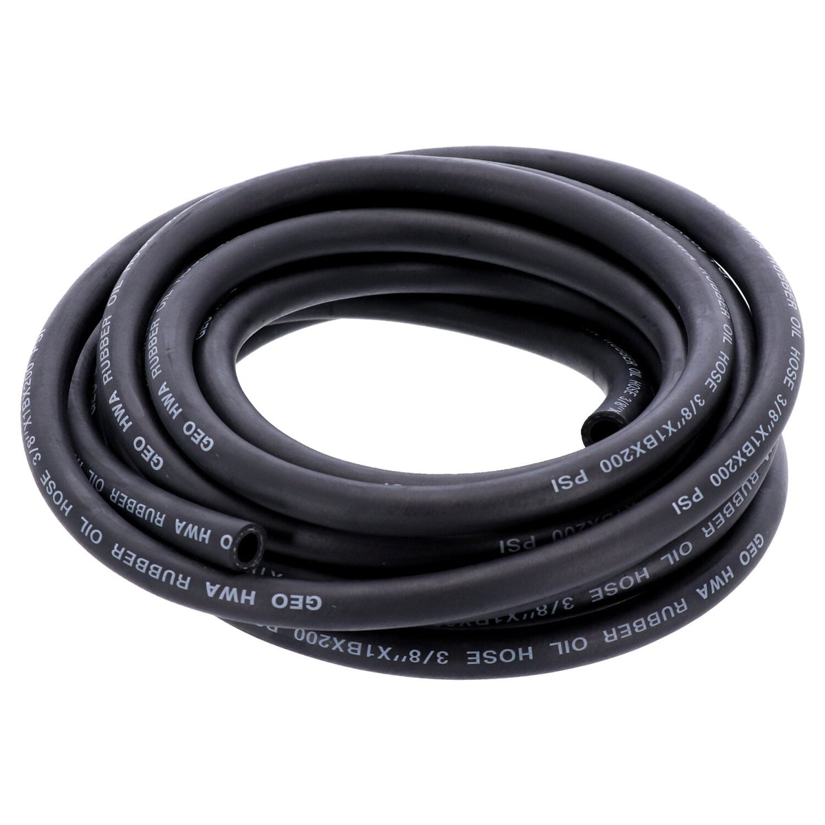MCS black neoprene oil line hose 9.5mm (3/8") - 25 stk
