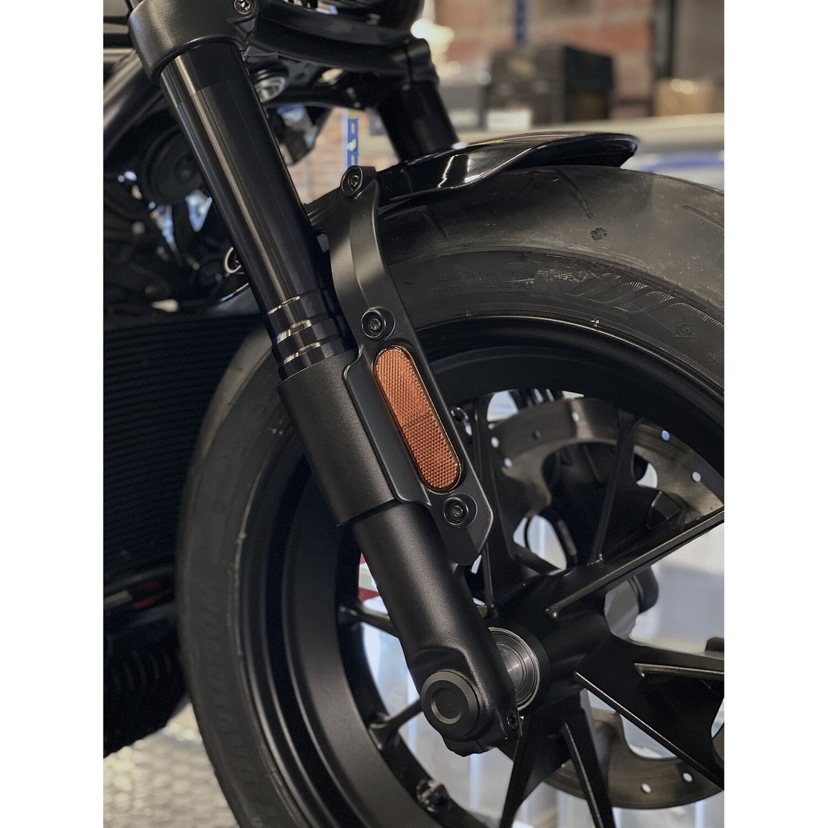 Killer Custom Sportster S lower fork covers