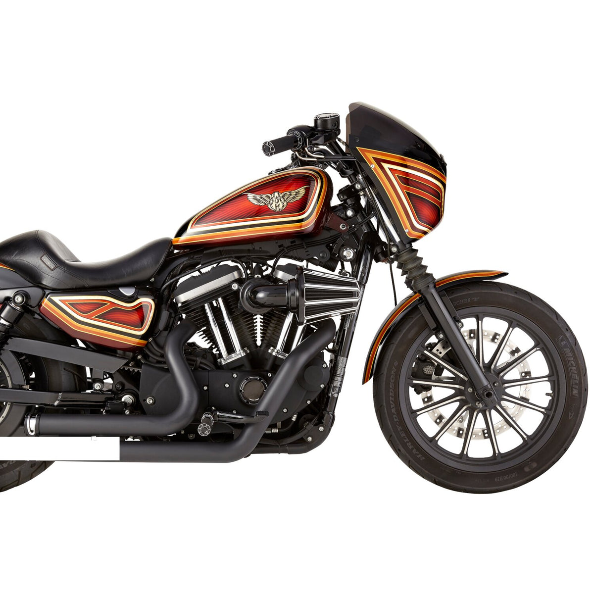 Arlen Ness 90° Monster Sucker air cleaner - 10-Gauge
