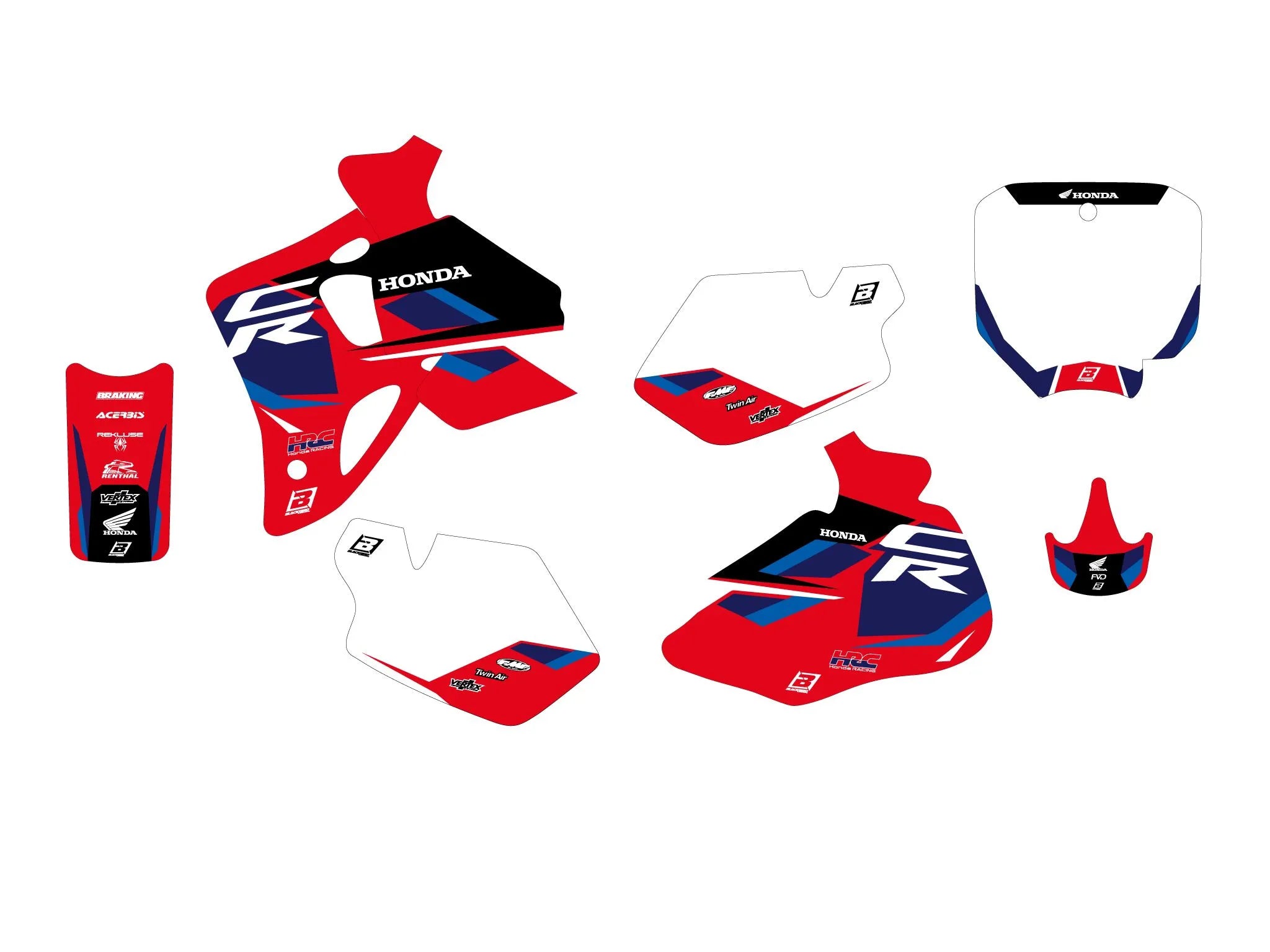 Blackbird Racing Dream 5 Graphic Kit For Honda