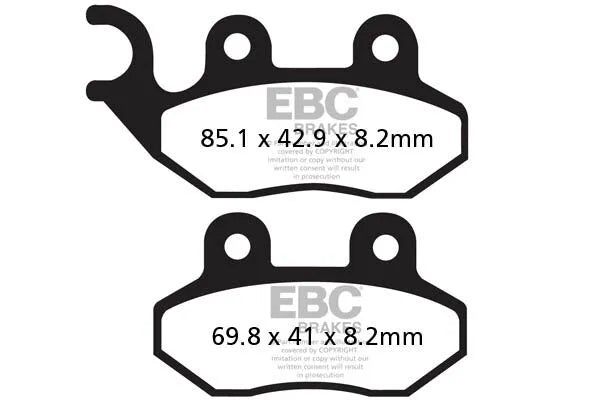 Ebc Sfac Carbon Series Scooter Brake Pads