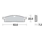 Moto-master Racing Gp Sinterpro Offroad Brake Pads - Front