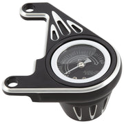 Arlen Ness oil pressure gauge kit - Deep Cut black
