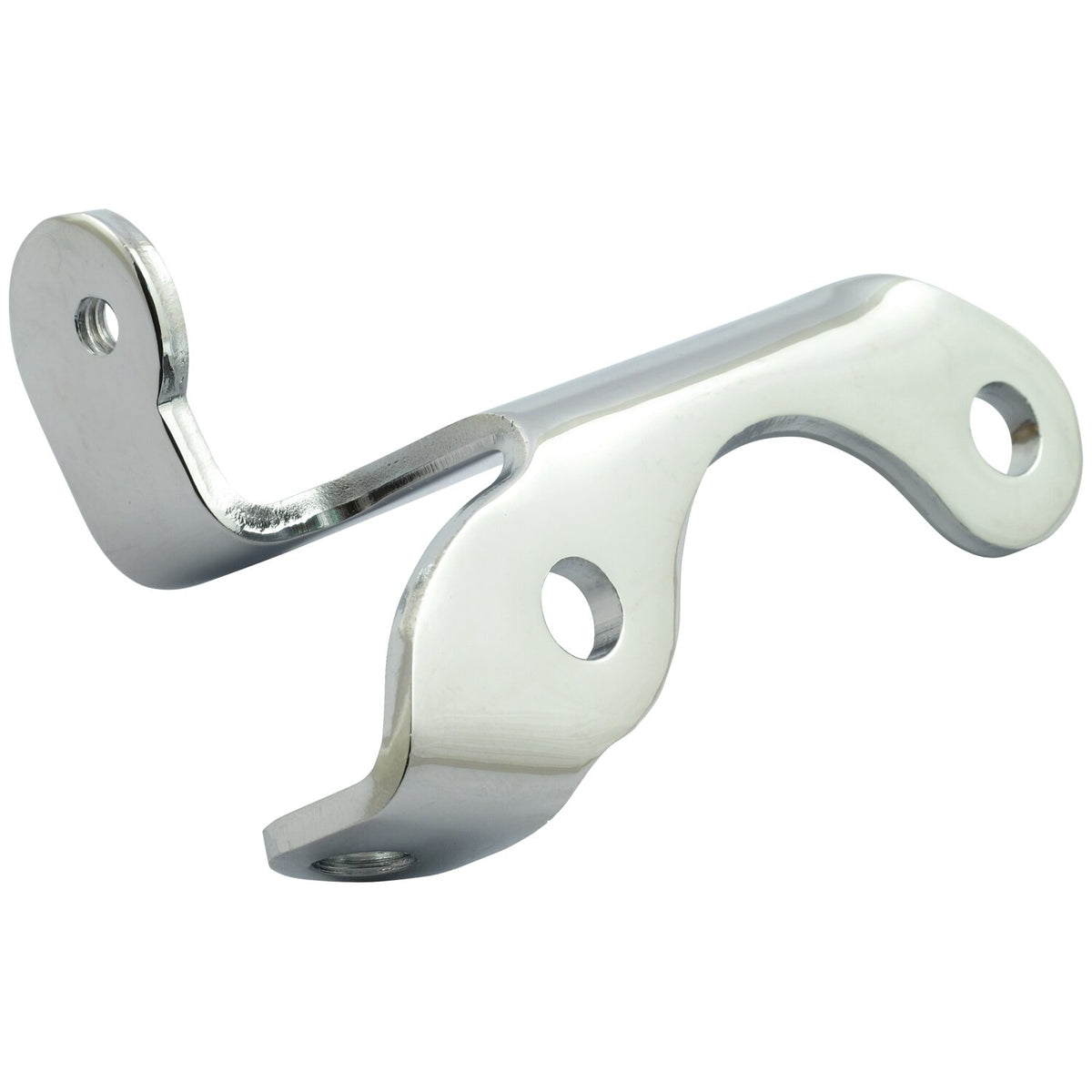 MCS Oil tank/clutch cable mounting bracket - Chrome