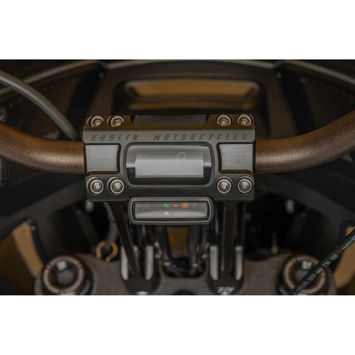 Kodlin Fastback risers for OEM digital speedo - 10" - Black