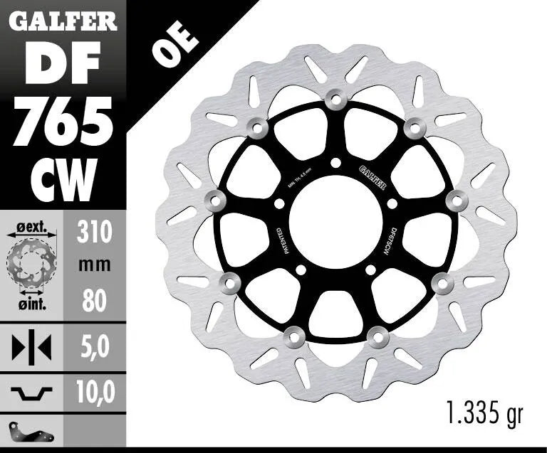 Galfer Brake Rotor For Motorcycle - High-carbon Stainless Steel - Front