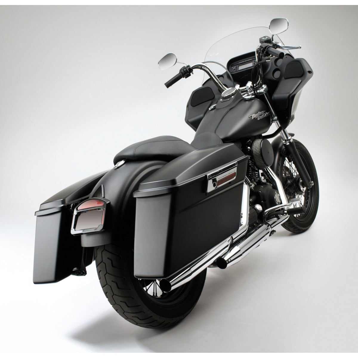Cycle Visions Dyna bagger tail saddlebag left side