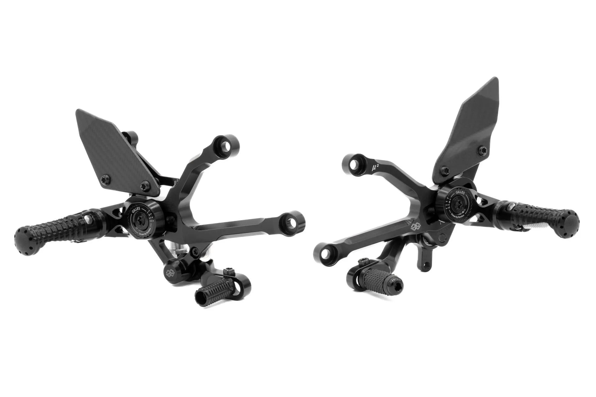 Gilles Tooling Mue2 Rearset - Black Aluminum
