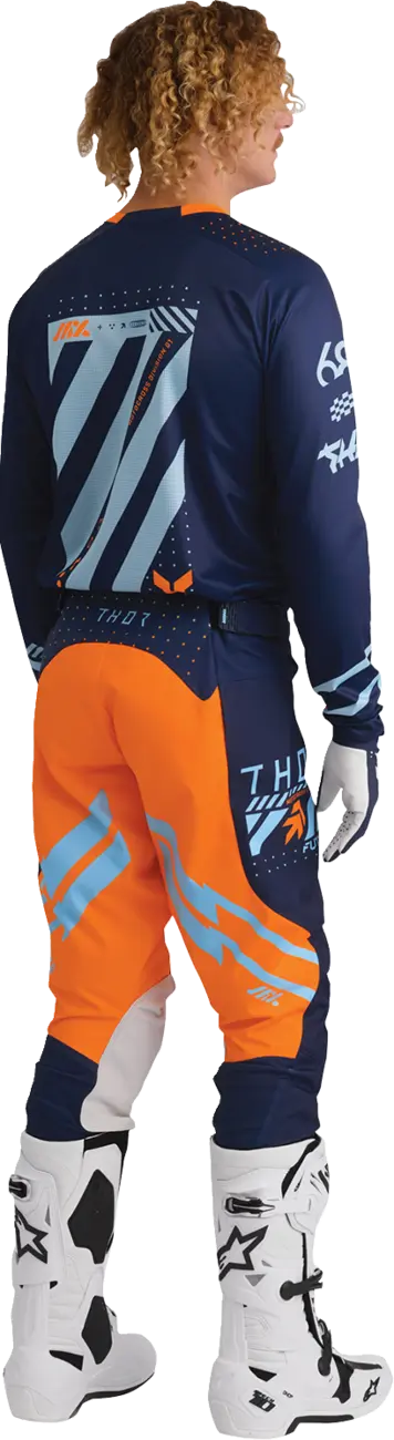 Thor Launchmode Futura Jersey - Orange/Navy/Light Blue