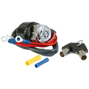 MCS Dyna style ignition switch round key 3-wire - Chrome