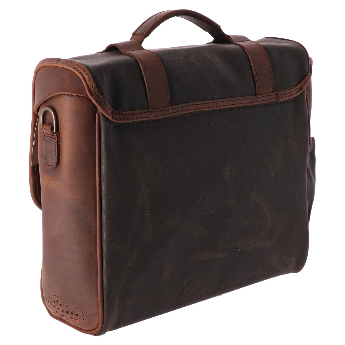 Longride click-on Classic saddlebag waxed cotton - Khaki