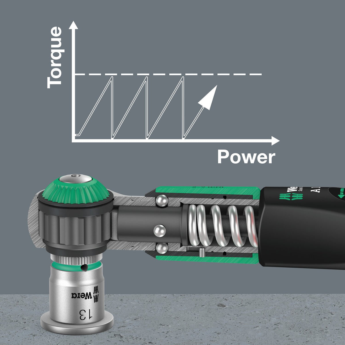 Wera Safe-Torque A1 adjustable torque wrench 1/4"