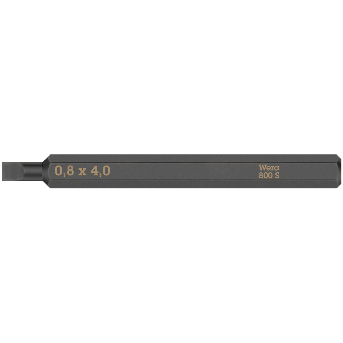 Wera Slotted bit for Impact screwdriver 0.8