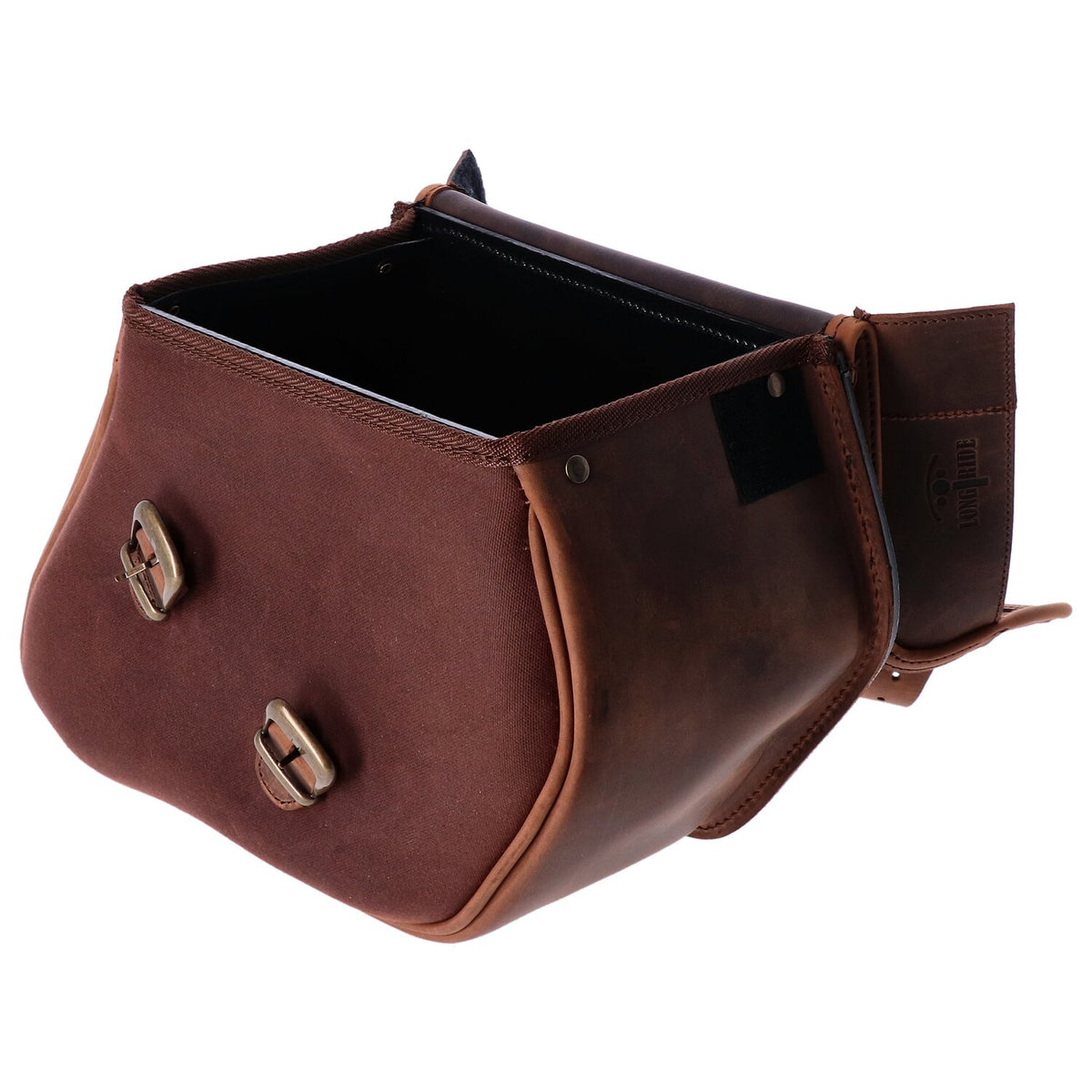 Longride waxed cotton saddlebags - Brown