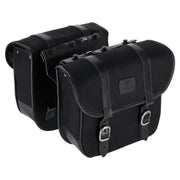 Longride Throw over saddlebags waxed cotton - Black