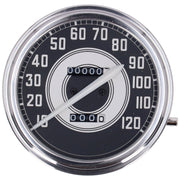MCS FL speedometer '41-45 face' silver/black - 2:1 mph