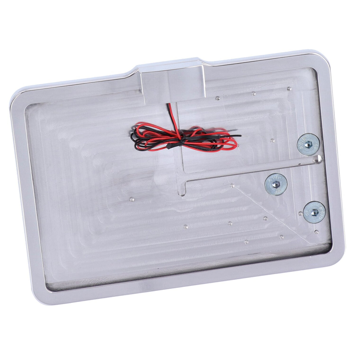 CPV 'slide-in' license plate bracket - Side mount polished
